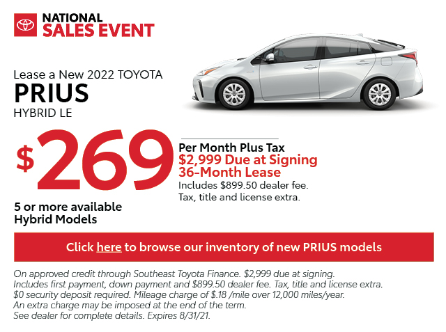Toyota Lease Specials | Seminole Toyota